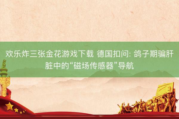 欢乐炸三张金花游戏下载 德国扣问: 鸽子期骗肝脏中的“磁场传感器”导航